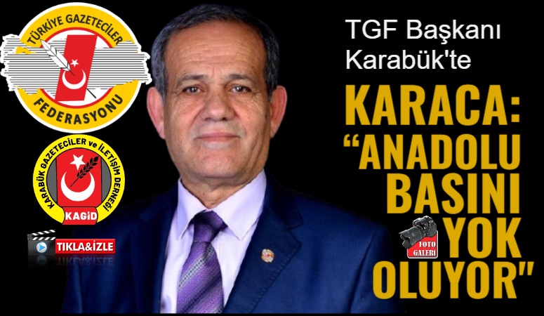 Türkiye Gazeteciler Federasyonu (TGF) Başkanı Yılmaz Karaca ve Genel Başkan