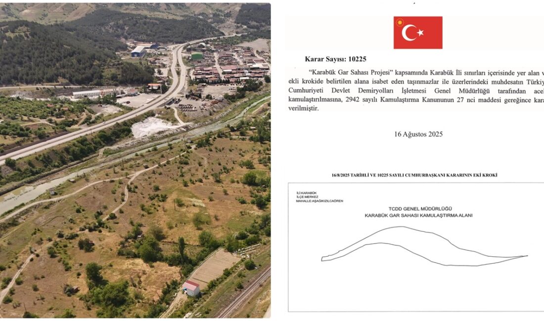 Karabük şehir merkezinde yer alan mevcut tren garı sahasının tahliyesi