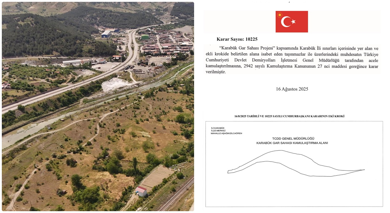 Karabük şehir merkezinde yer alan mevcut tren garı sahasının tahliyesi
