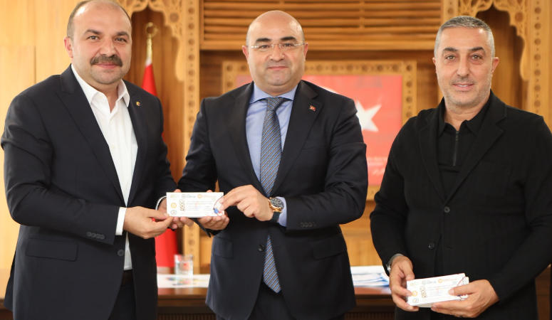 Safranbolu TSO Yönetim Kurulu Başkanı Erol Altuntepe,Meclis Başkanı Cengiz Ünal
