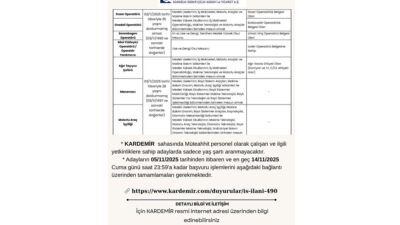 Karabük Demir Çelik Sanayi ve Ticaret A.Ş. (KARDEMİR), üretim sahalarında